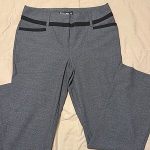 Gray Dress Pants with Black Accents size 6